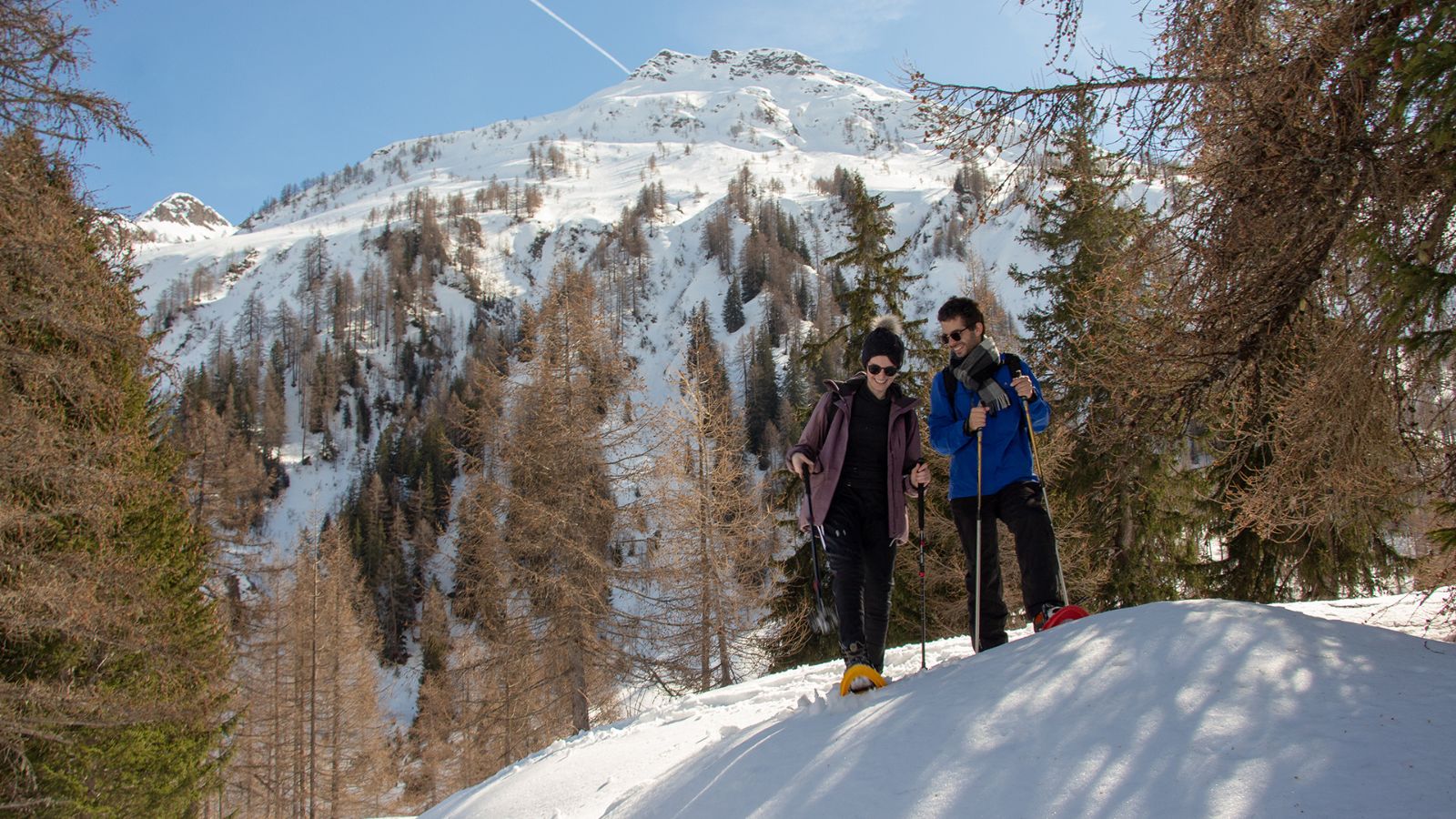 Snowshoeing in Cioss Prato, Bedretto Valley