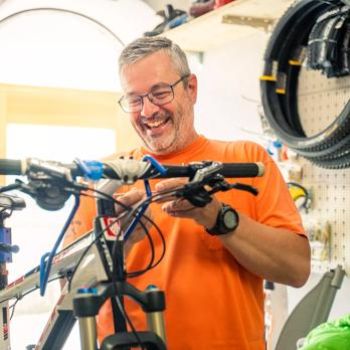 Hans Bandi, Inhaber des Bed&bike Tremola San Gottardo