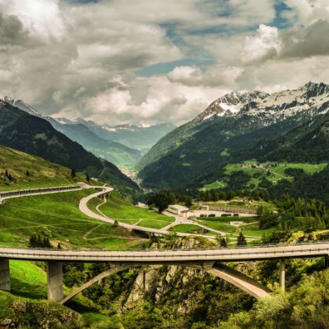 Highway in Leventina